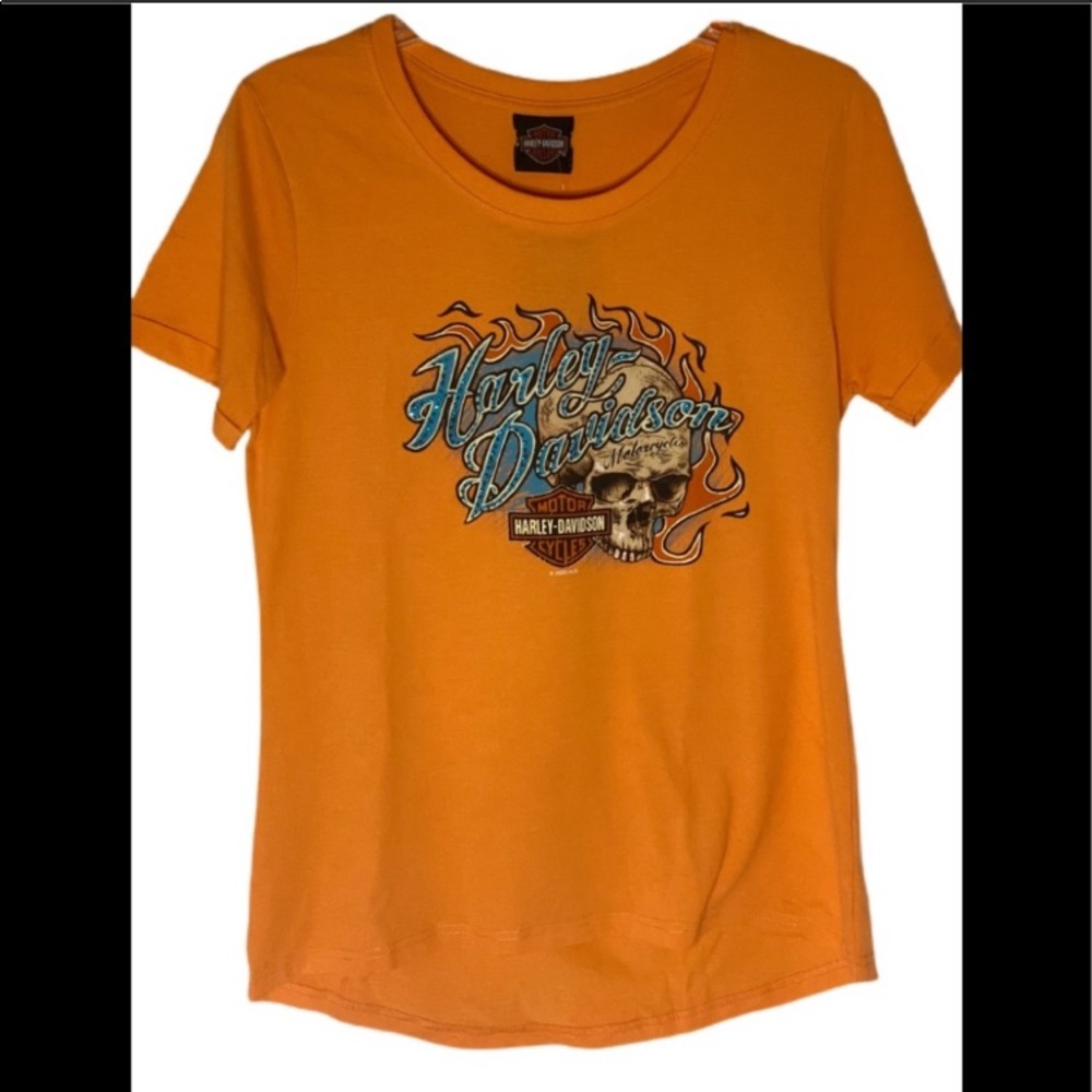 Harley Davidson Motorcycle Skull T-Shirt!